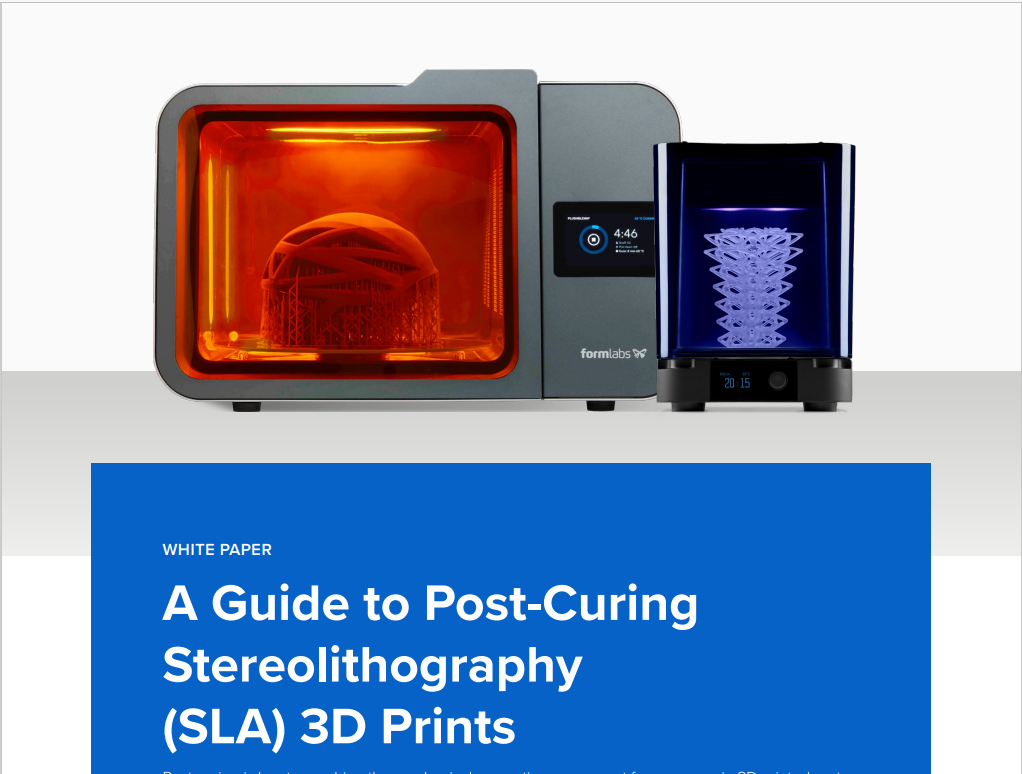 A Guide to Post-Curing  Stereolithography  (SLA) 3D Prints