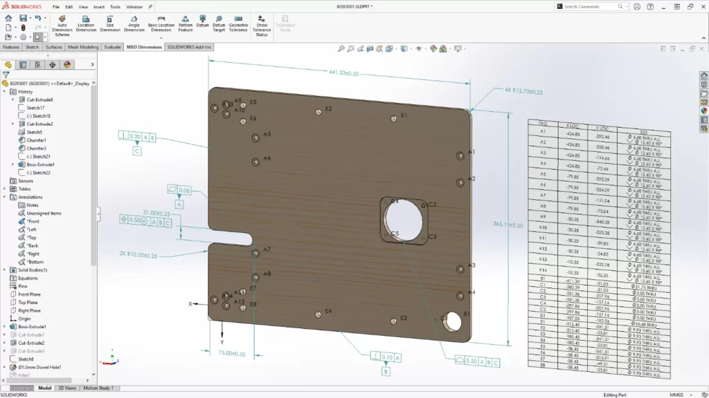 SOLIDWORKS 2024 CAD Features