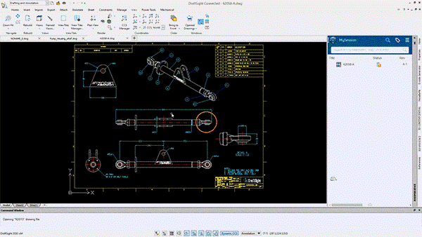 Consumer product drawing being designed in DraftSight