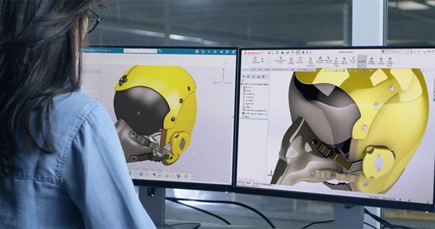 A 3DEXPERIENCE platform interface displaying the Proteus machine’s design structure.