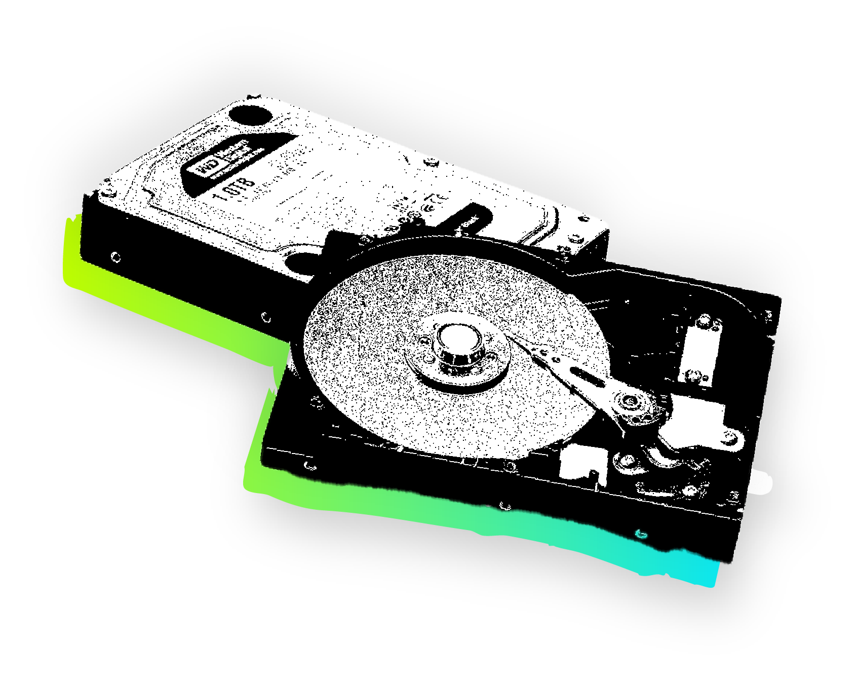 Hardware disk sticker