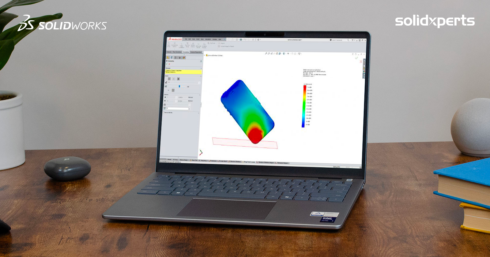 Validate your design with a SOLIDWORKS Simulation drop test