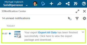 Once complete, you’ll see a notification in the 3DNotification Center.