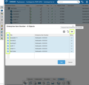 Request a nem enterprise item number