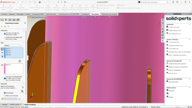 How to Define Bonded Interactions in SOLIDWORKS Simulation